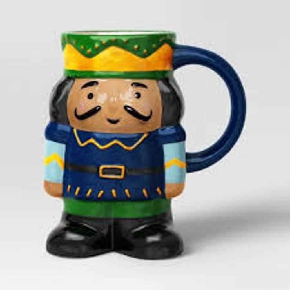 Wondershop NWT Winter Light Nutcracker Mug 16oz Blue 2024